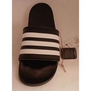 Adidas Adult Unisex‎ Adilette Comfort Slide Black / White GZ5891 New In Box